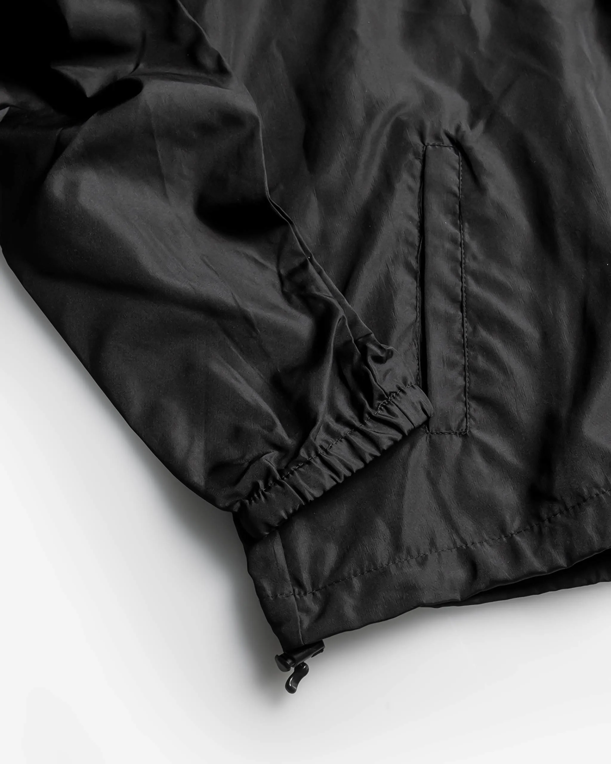 Adam's Black Brushed Logo Windbreaker