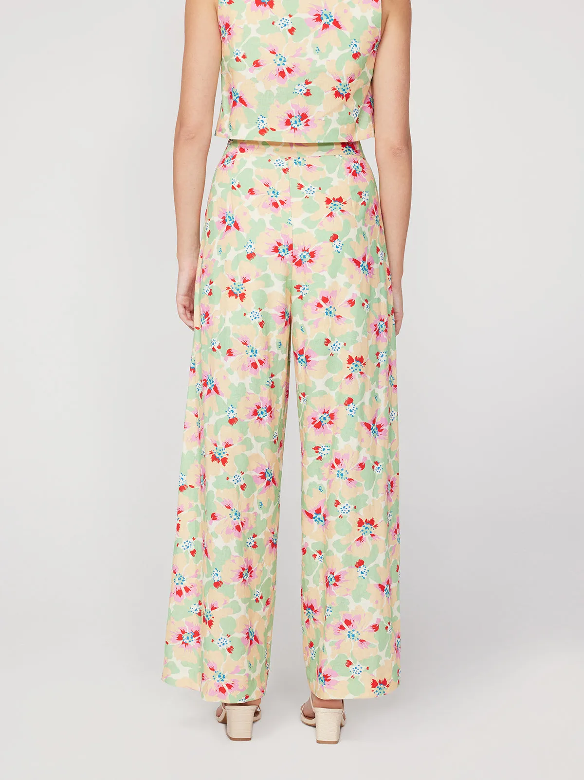 Angelina Primrose Print Wide Leg Trousers