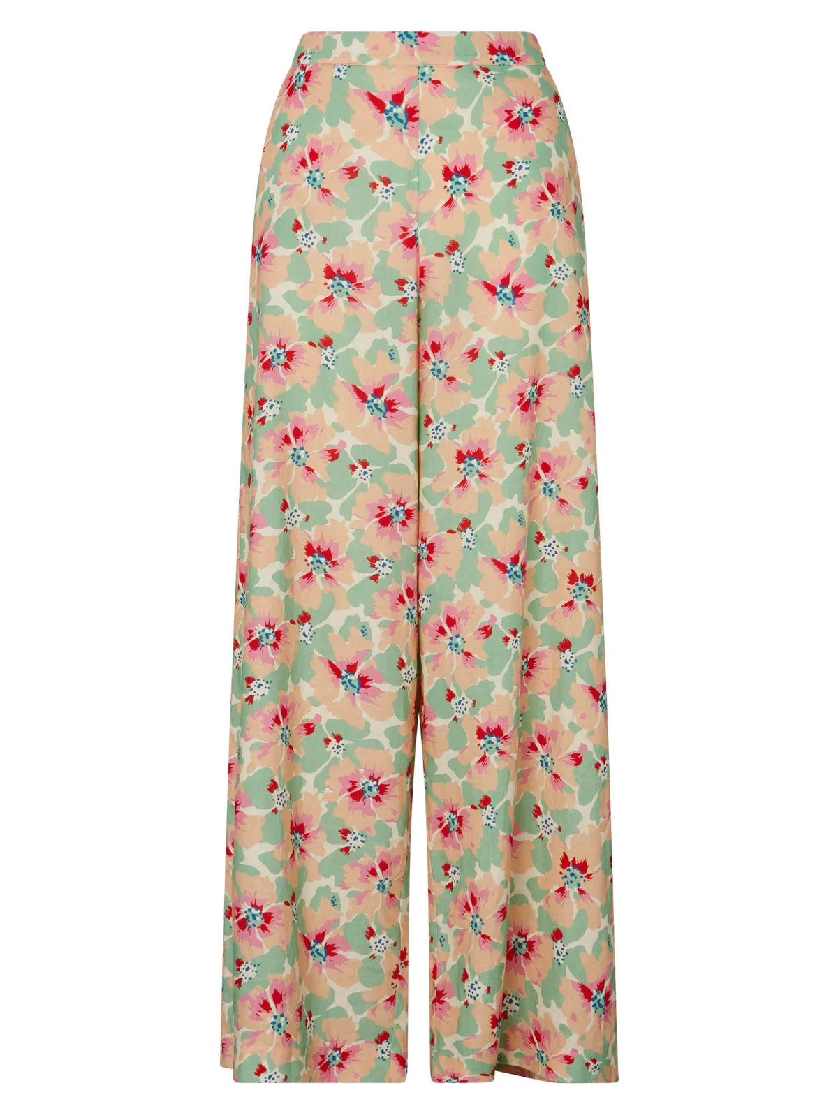 Angelina Primrose Print Wide Leg Trousers