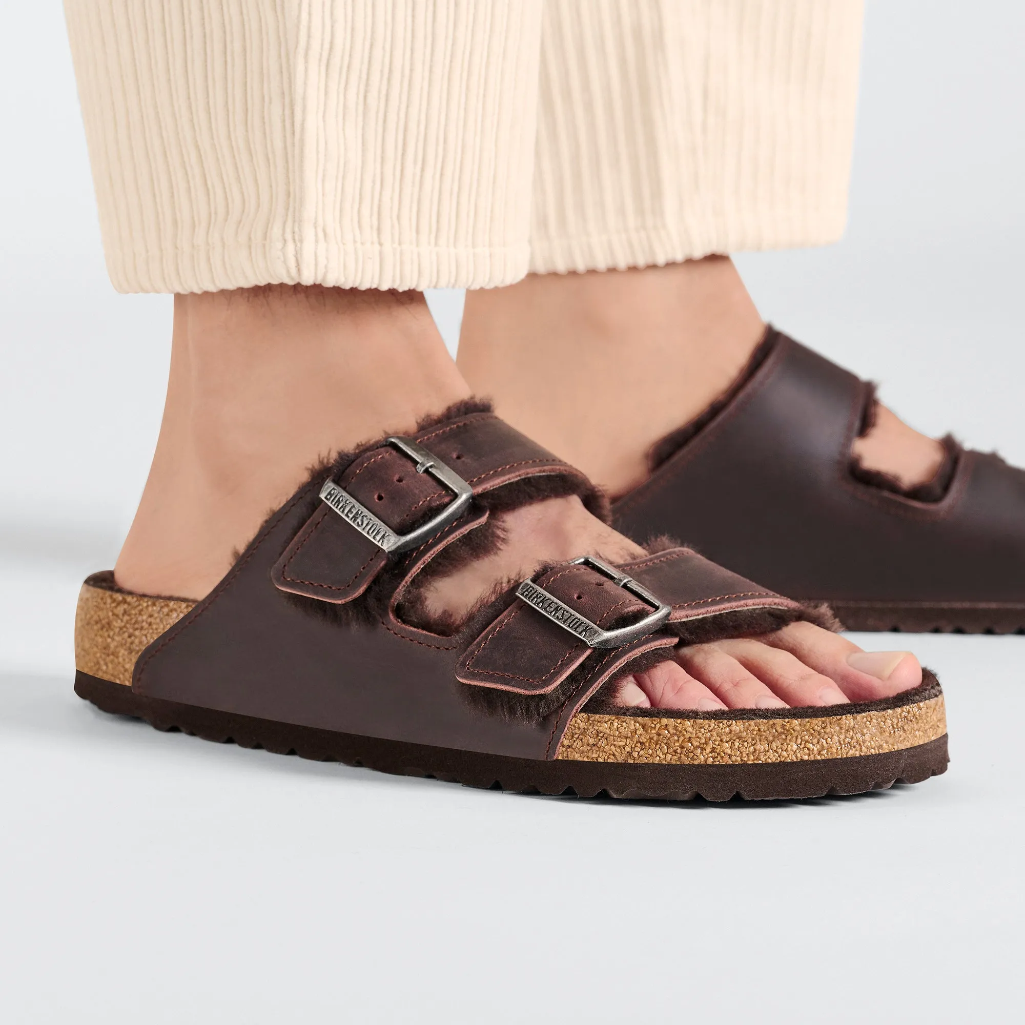 Arizona Shearling Oiled Leather in Habana