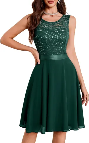 BeryLove Women Short Prom Dress Lace Wedding Guest Cocktail Party Bridesmaid Formal Dresses