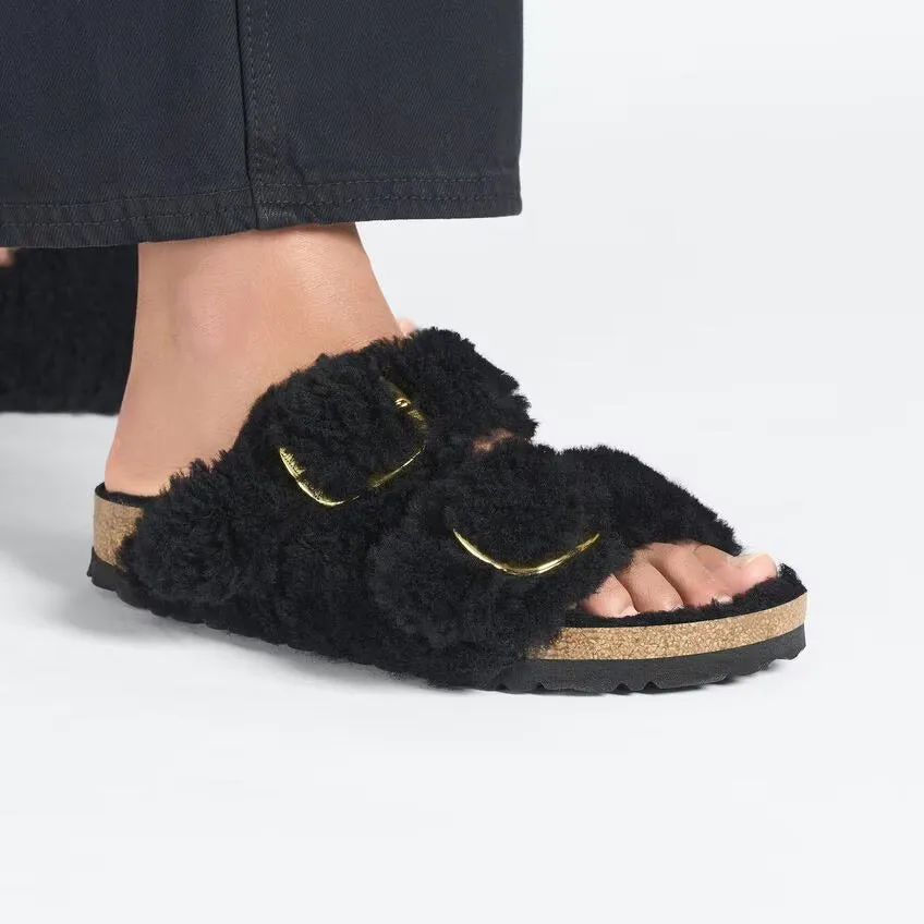 Birkenstock Arizona Big Buckle Shearling N | Teddy Black