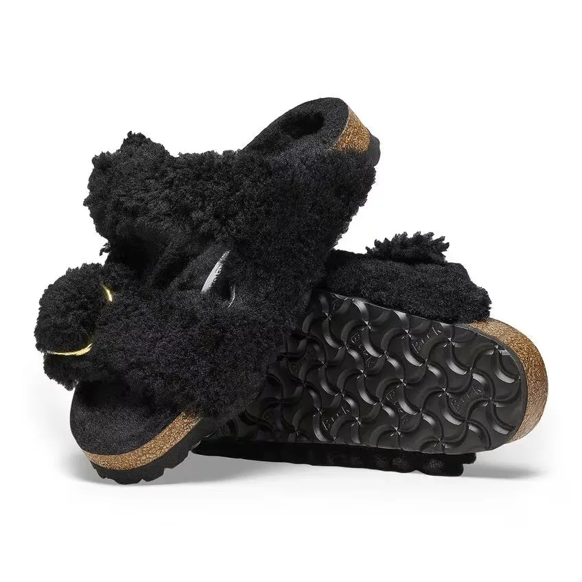 Birkenstock Arizona Big Buckle Shearling N | Teddy Black
