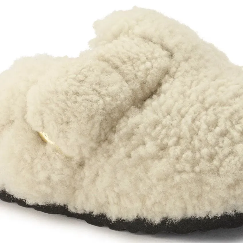 Birkenstock Boston Big Buckle Shearling N | Teddy Eggshell