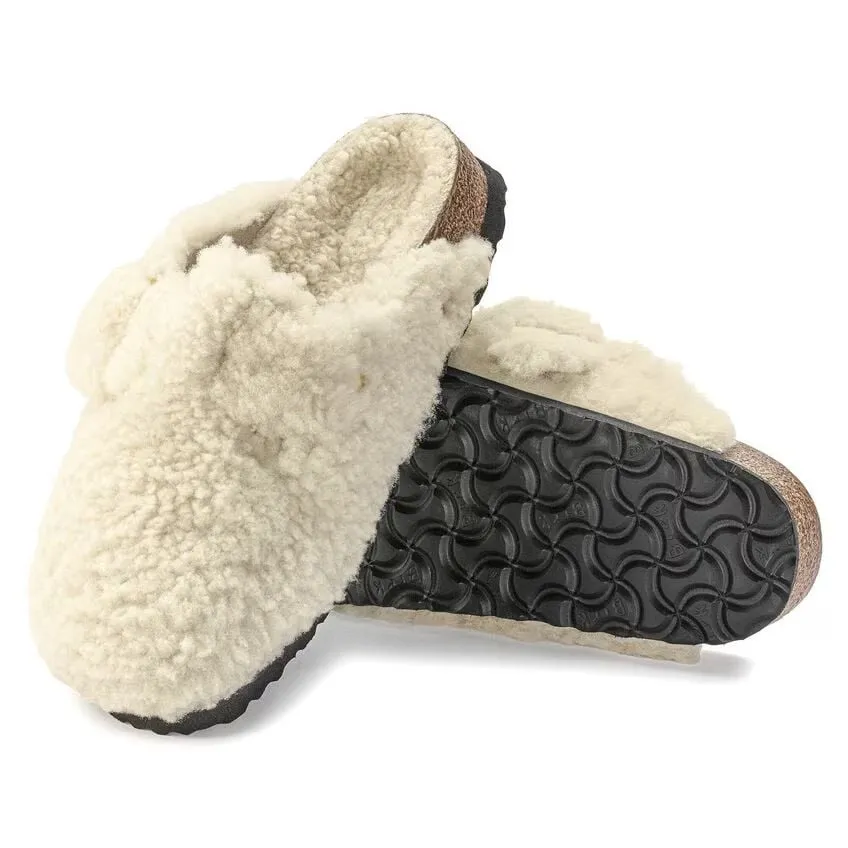 Birkenstock Boston Big Buckle Shearling N | Teddy Eggshell