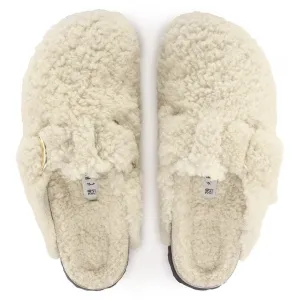 Birkenstock Boston Big Buckle Shearling N | Teddy Eggshell