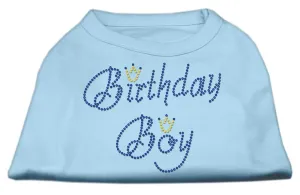 Birthday Boy Rhinestone Shirts Baby Blue M (12)