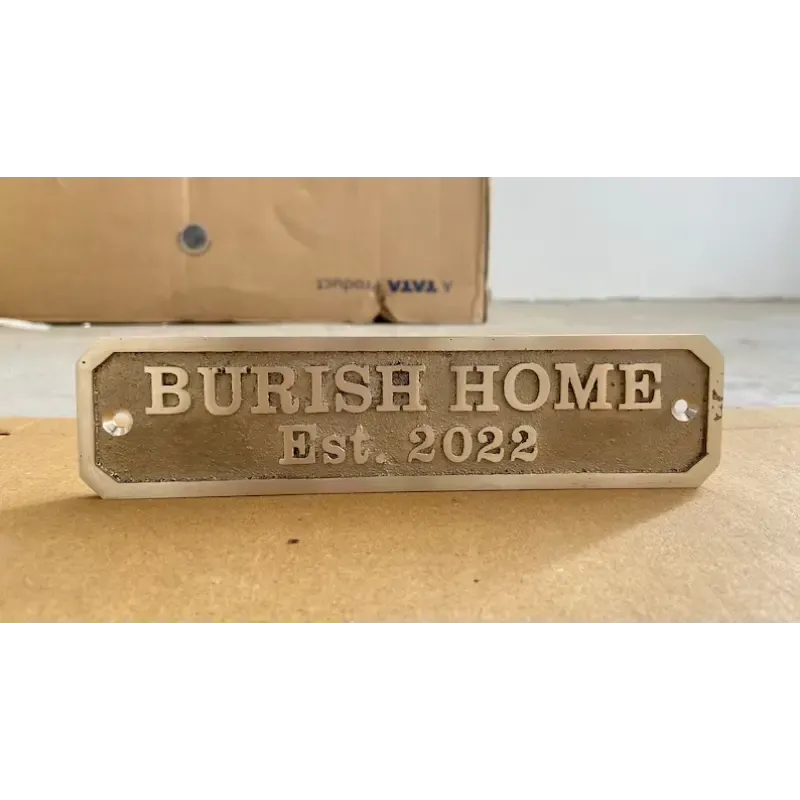 Brass Name Plaque Plates BNP130