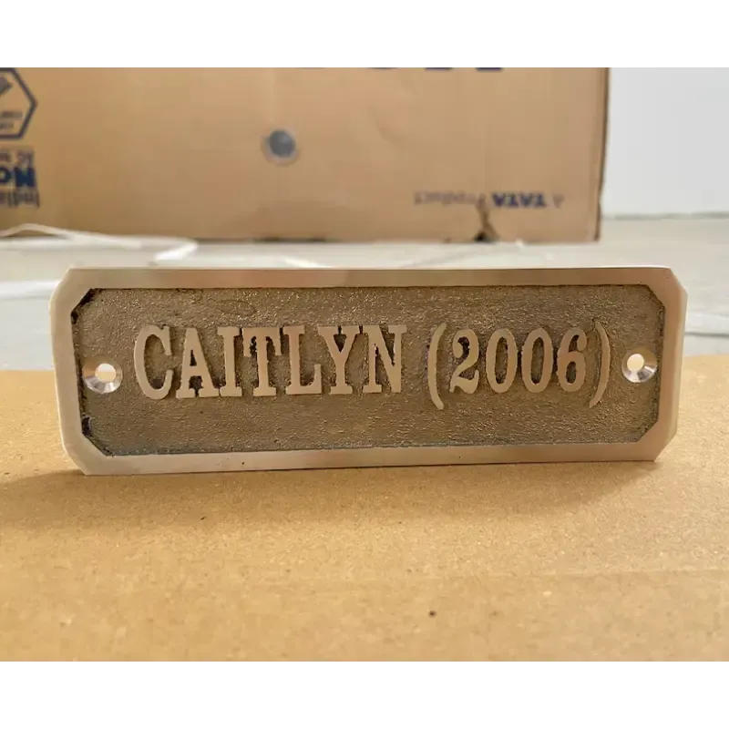 Brass Name Plaque Plates BNP130