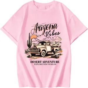 COZYEASE Girls' Letter Graphic Tees Short Sleeve Crewneck Oversized T Shirts Summer Clothes for Girls