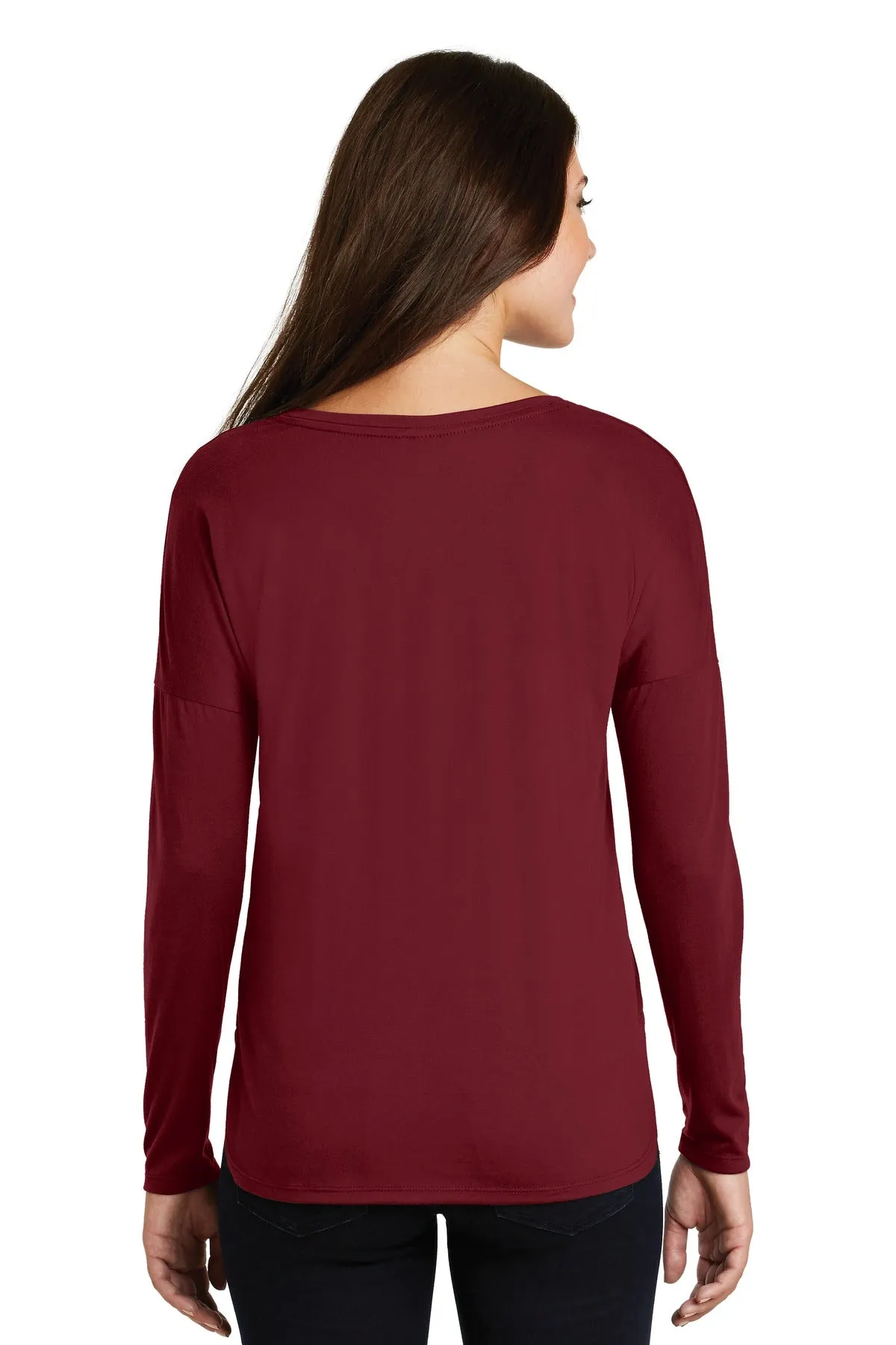 District  Women's Drapey Long Sleeve Tee. DM413