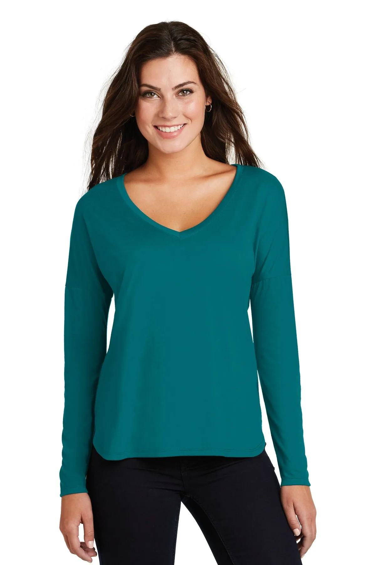 District  Women's Drapey Long Sleeve Tee. DM413