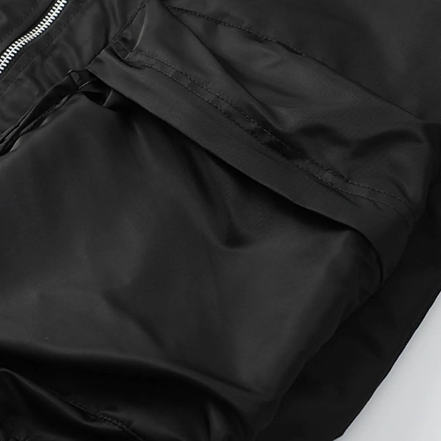 Finelylove Mens Flight Bomber Jacket Fall Winter Military Jacket Water Resistant Windbreaker Quilted Paded Outwear Coat