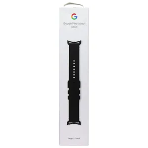 Google Pixel Watch Crafted Leather Band - Large - Obsidian