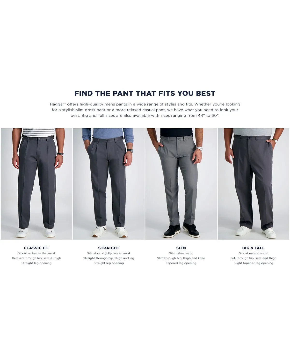 Haggar Men's Premium Regular Fit Pleated Pants Khaki Iron Free ,  black