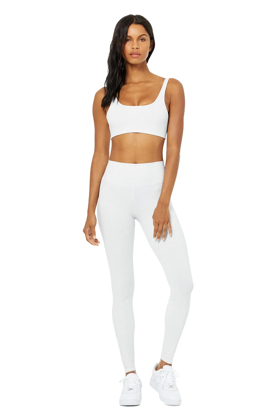 High-Waist Vapor Leopard Legging - White