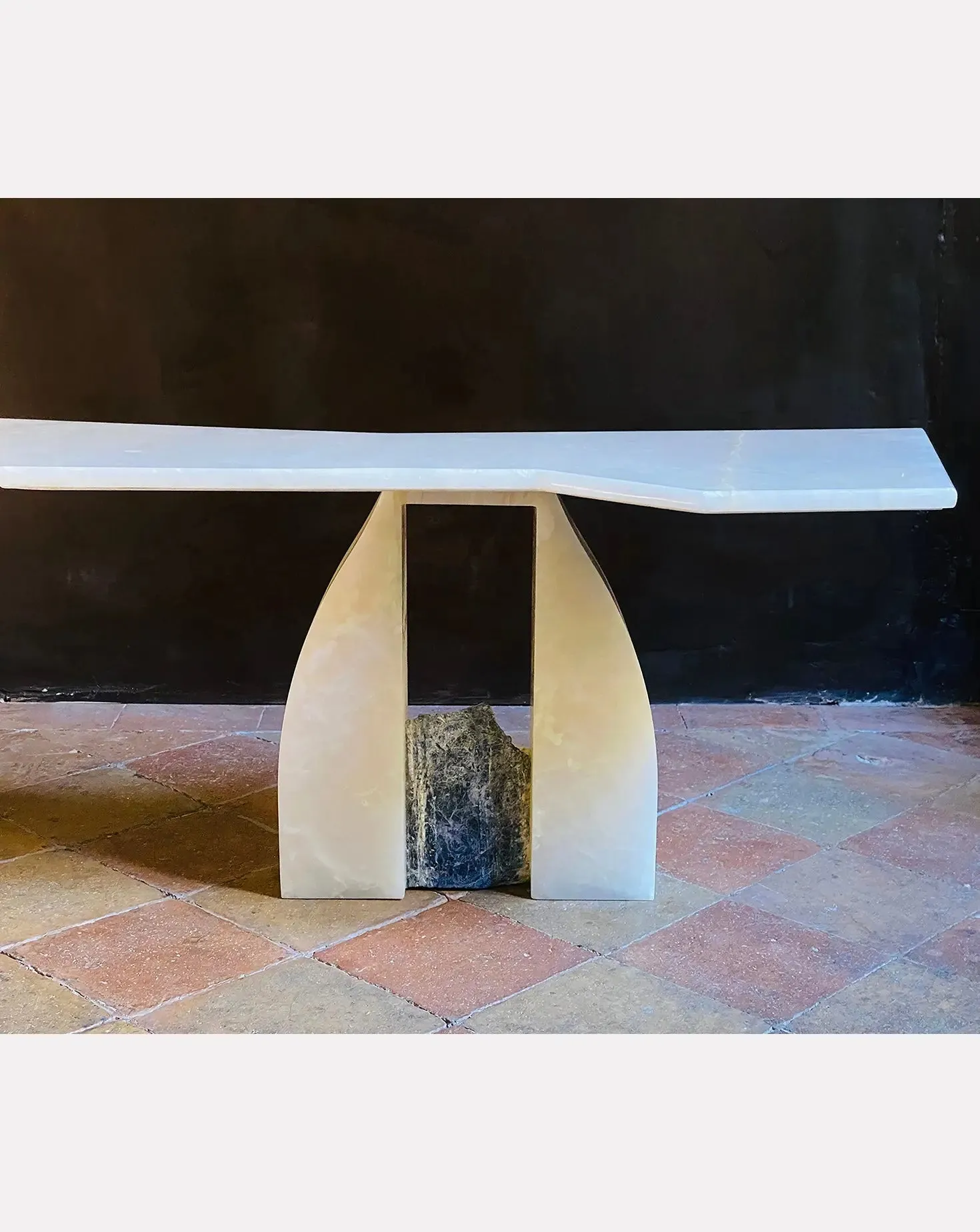 Honey Onyx Accent Table