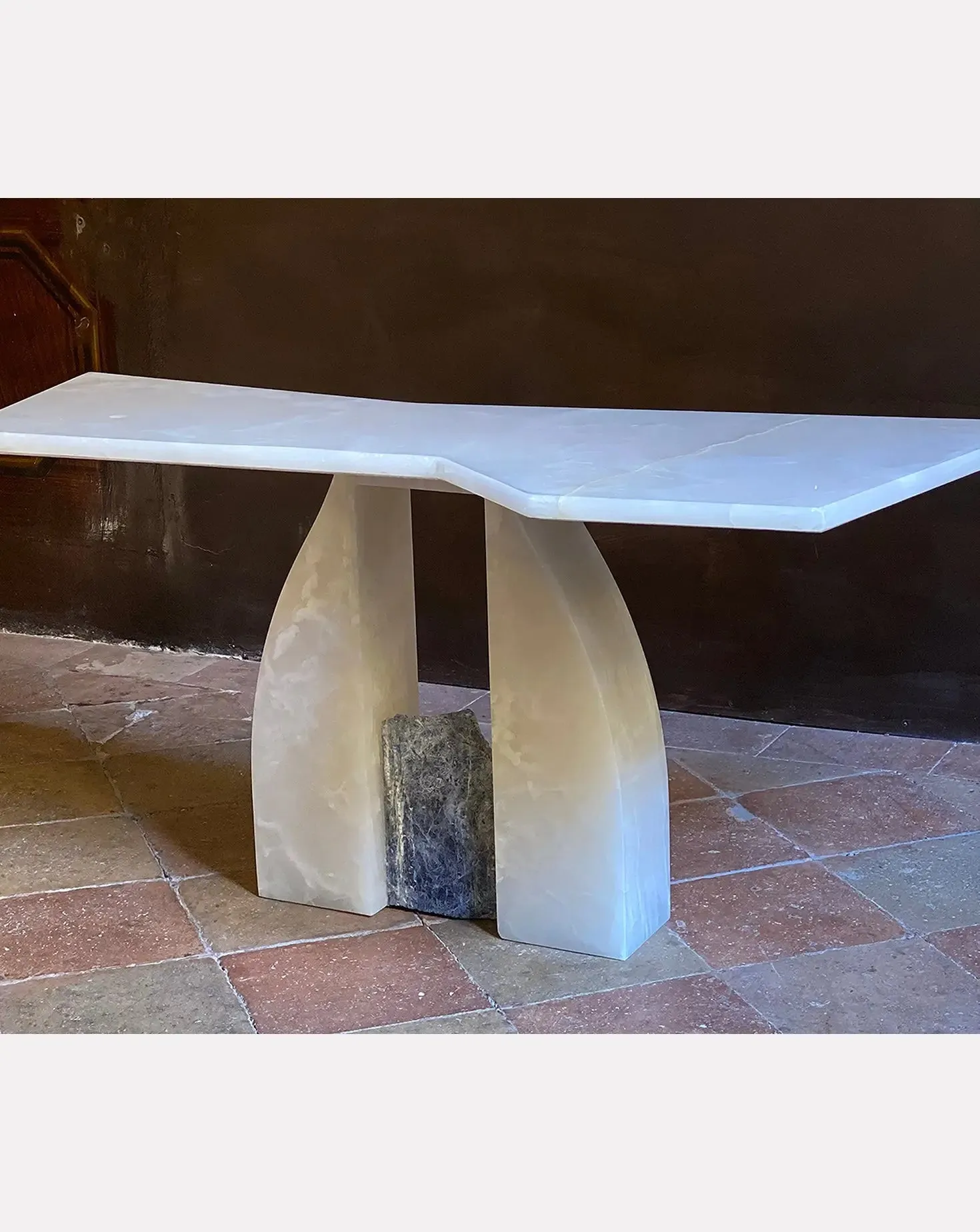 Honey Onyx Accent Table