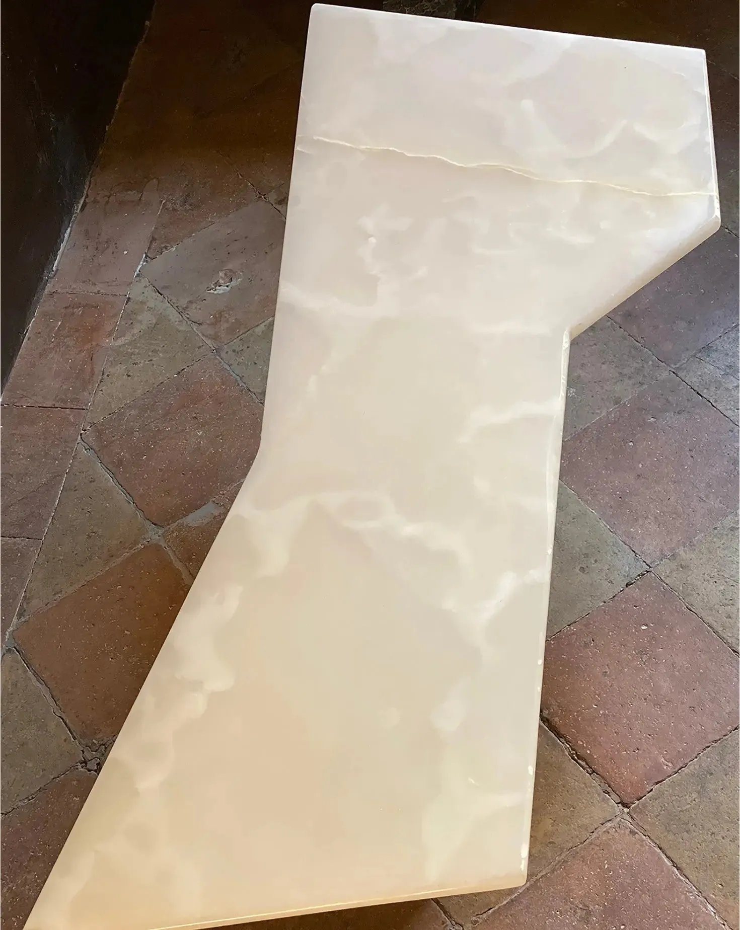 Honey Onyx Accent Table