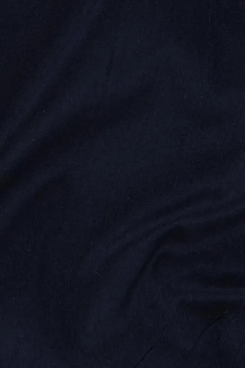 Indigo Silk Shantung 54" Fabric