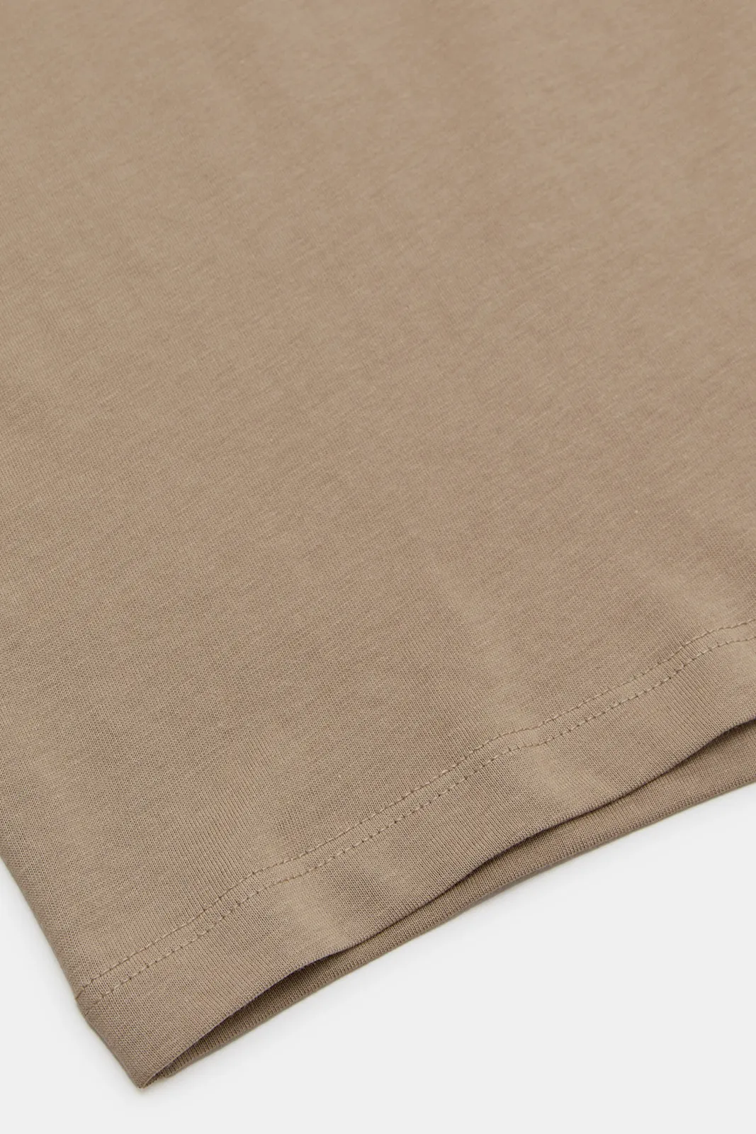 Infant Boys Brown Dino Print Henley T-Shirt