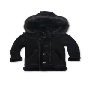 Jordan Craig LEGACY EDITION DENALI SHEARLING COAT Boys - BLACK