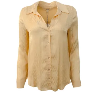 L'Agence Cream Chain Print Blouse