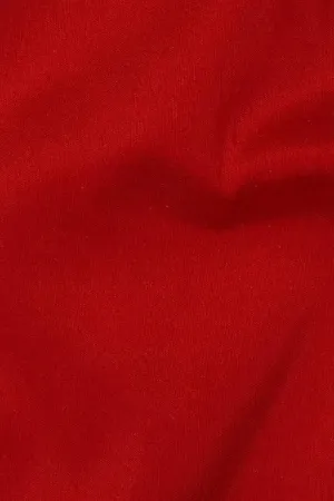 Lipstick Red Silk Shantung 54" Fabric