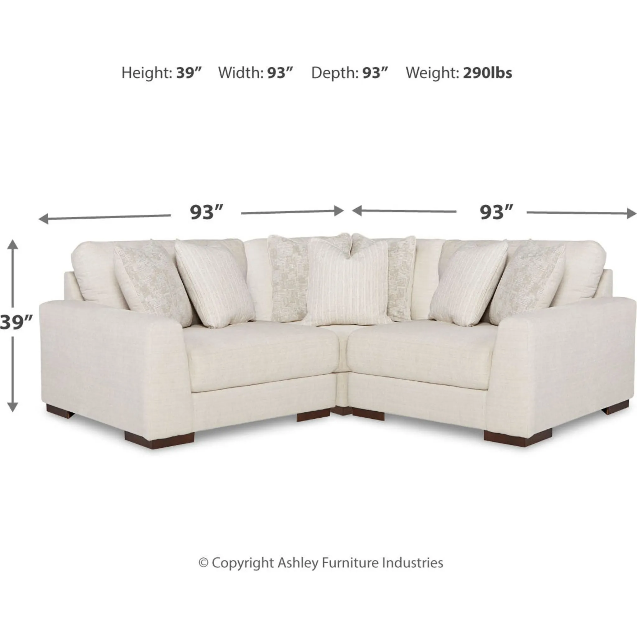 Lyndeboro-Exclusive 3 Piece Modular Sectional