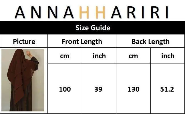 Madina Khimar Royal Deluxe three layers
