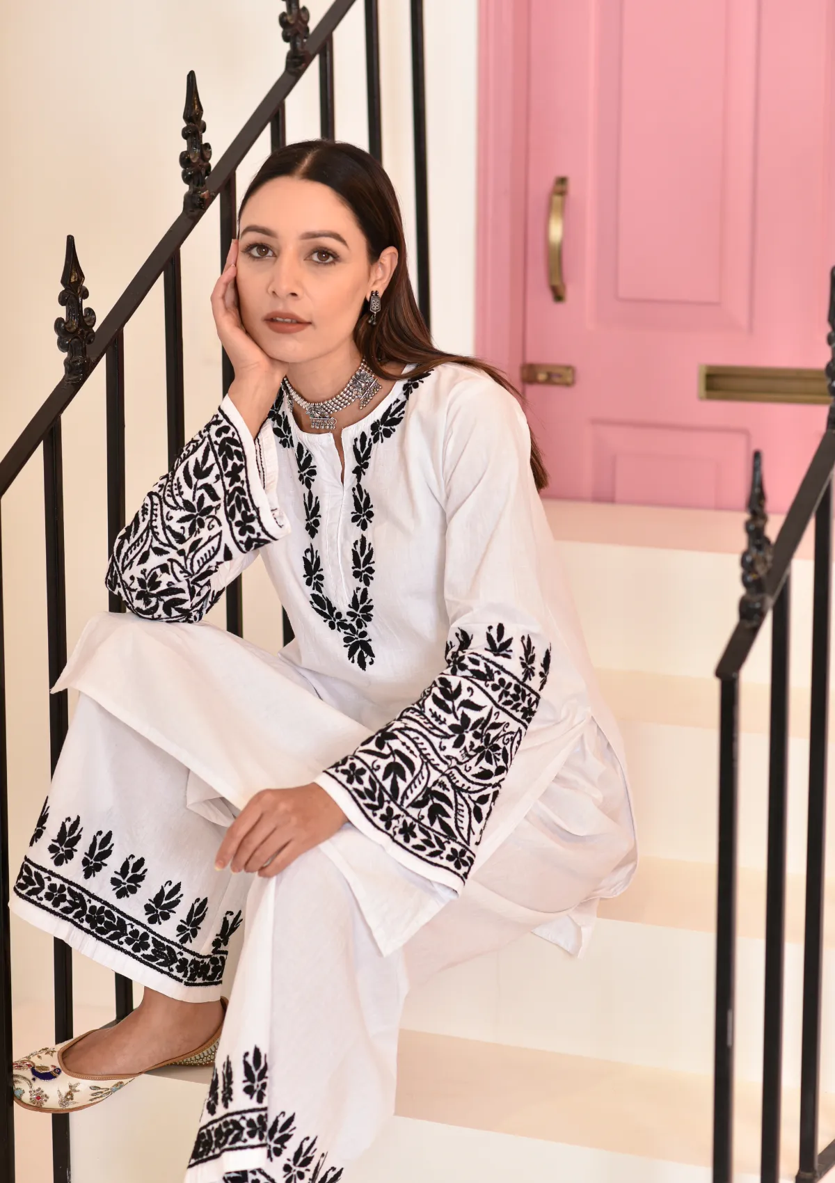 Mahreen Cotton Short Kurta Palazzo Set