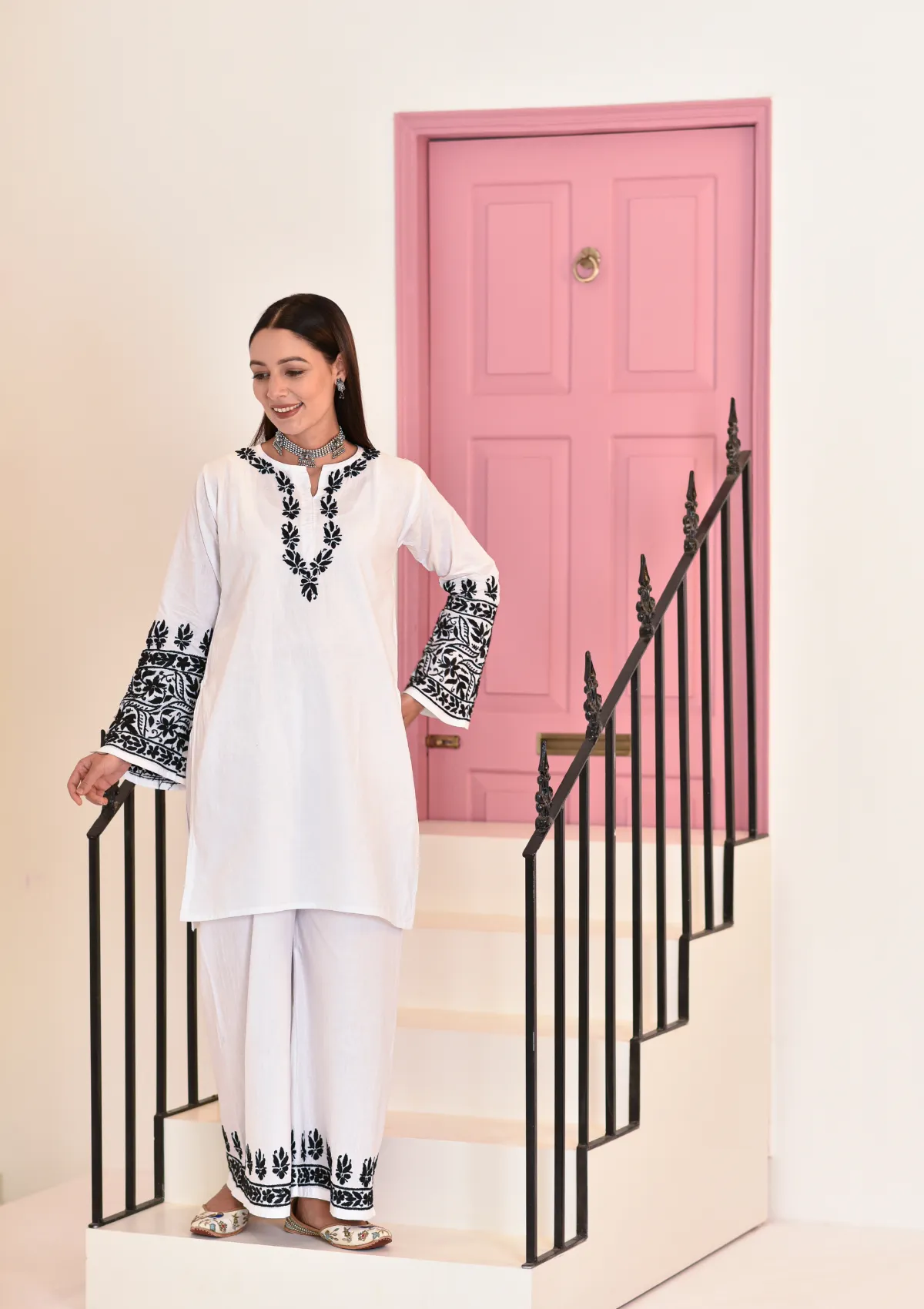 Mahreen Cotton Short Kurta Palazzo Set