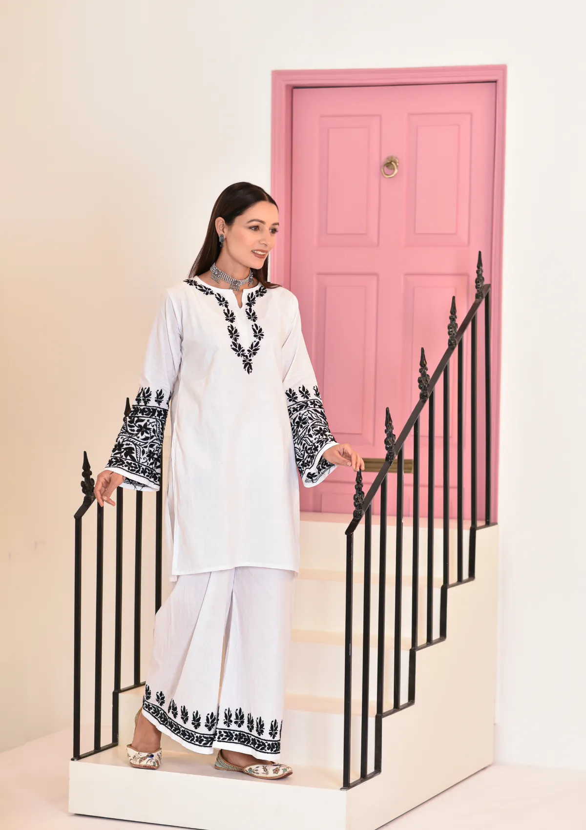 Mahreen Cotton Short Kurta Palazzo Set