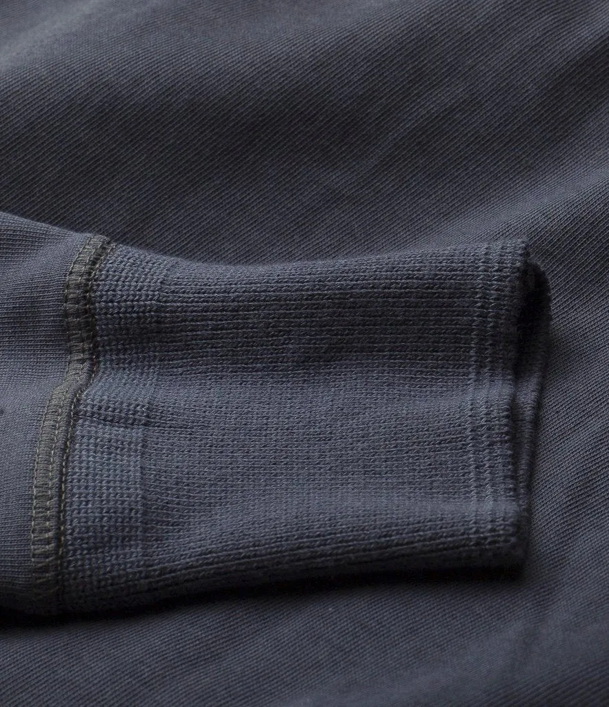 Merz b. Schwanen 206 Long Sleeve Henley - Navy