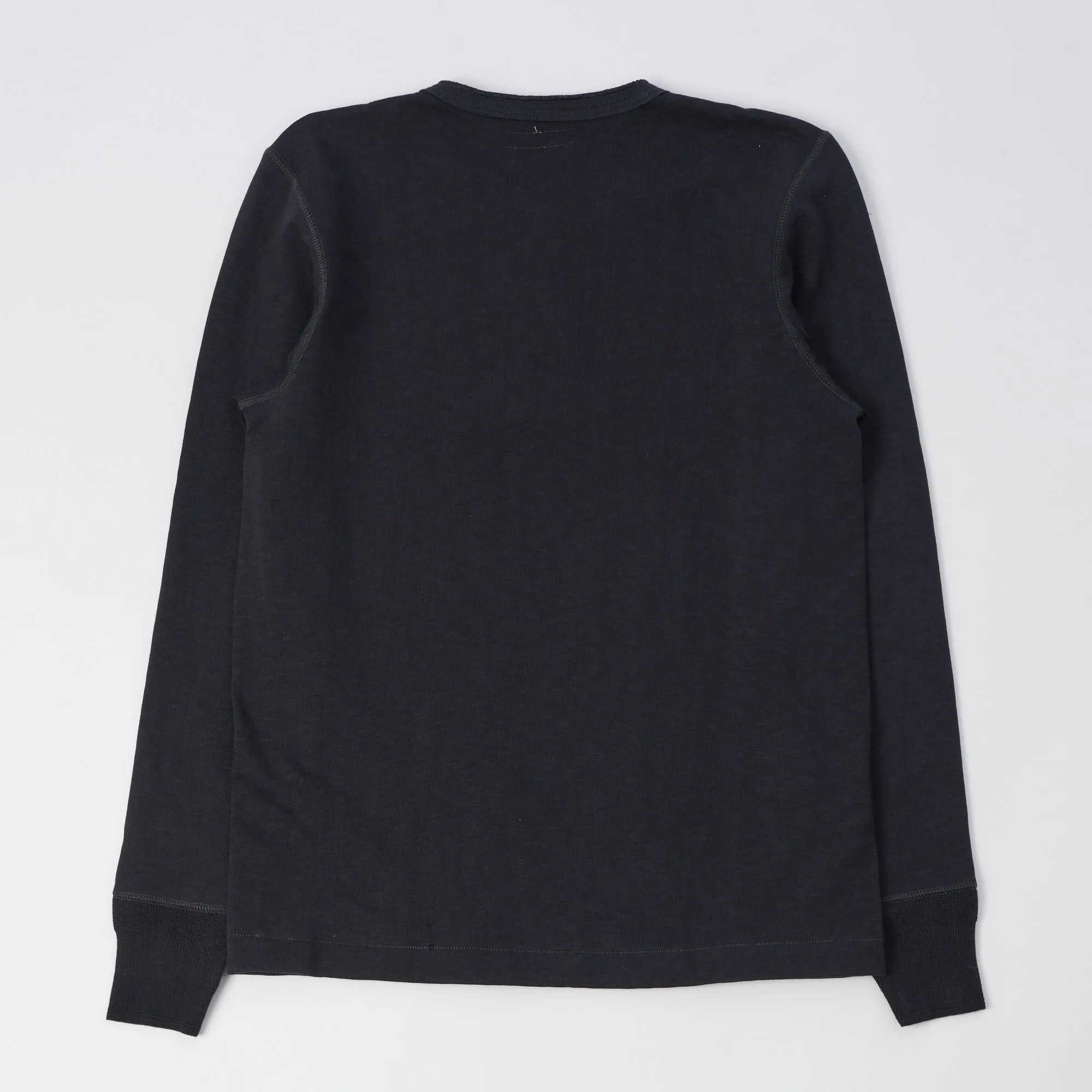 Merz b. Schwanen 2S04 Long Sleeve Henley - Charcoal