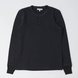 Merz b. Schwanen 2S04 Long Sleeve Henley - Charcoal