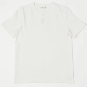 Merz b. Schwanen 2S04SL Short Sleeve Henley - White