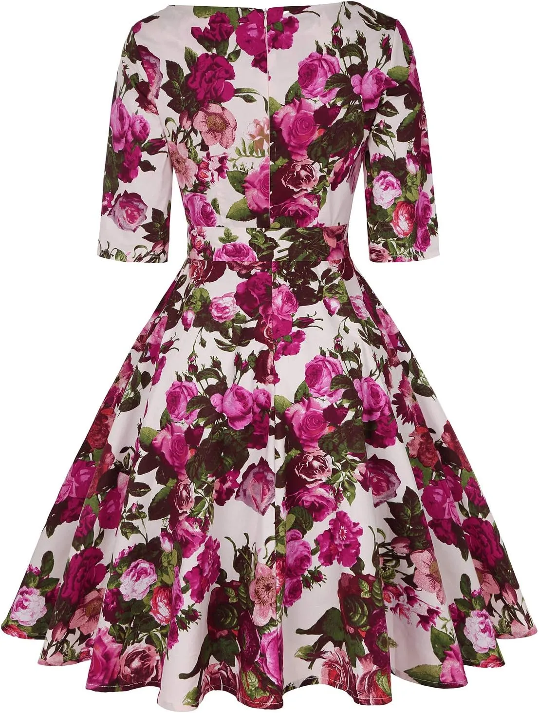 MINTLIMIT Women's 1950 Vintage Retro Rockabilly Dress Cocktail Party Prom Swing Dresses with Pockets