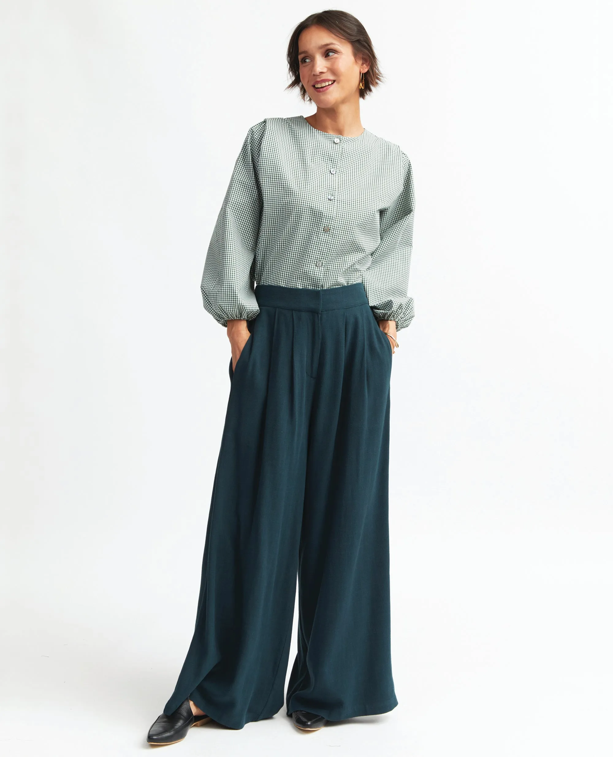 Ninka | High Waisted Palazzo Trouser