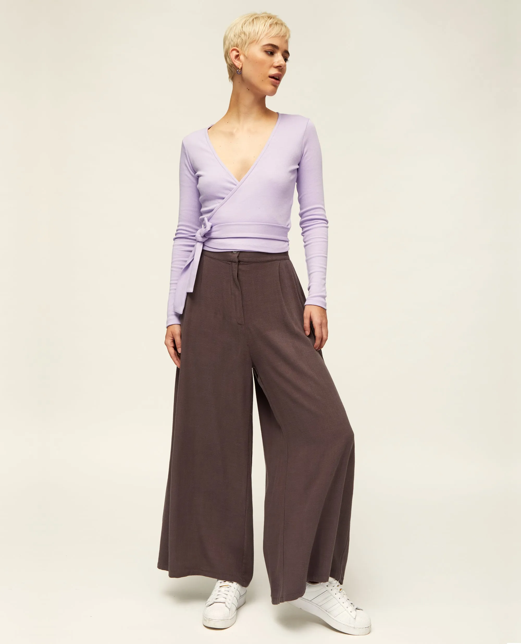 Ninka | High Waisted Palazzo Trouser
