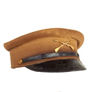 Original U.S. Moro Rebellion Era Infantry Regiment M1902 Khaki Visor Cap