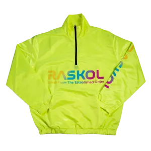 RASKOL Athletic Windbreaker Top (Lemon Lime)