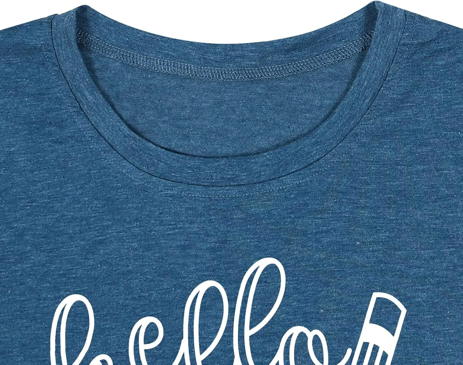 Teacher T Shirt for Women Funny Teaching Heart Graphic Tee Tops Teacher Day Gift Shirt Tops