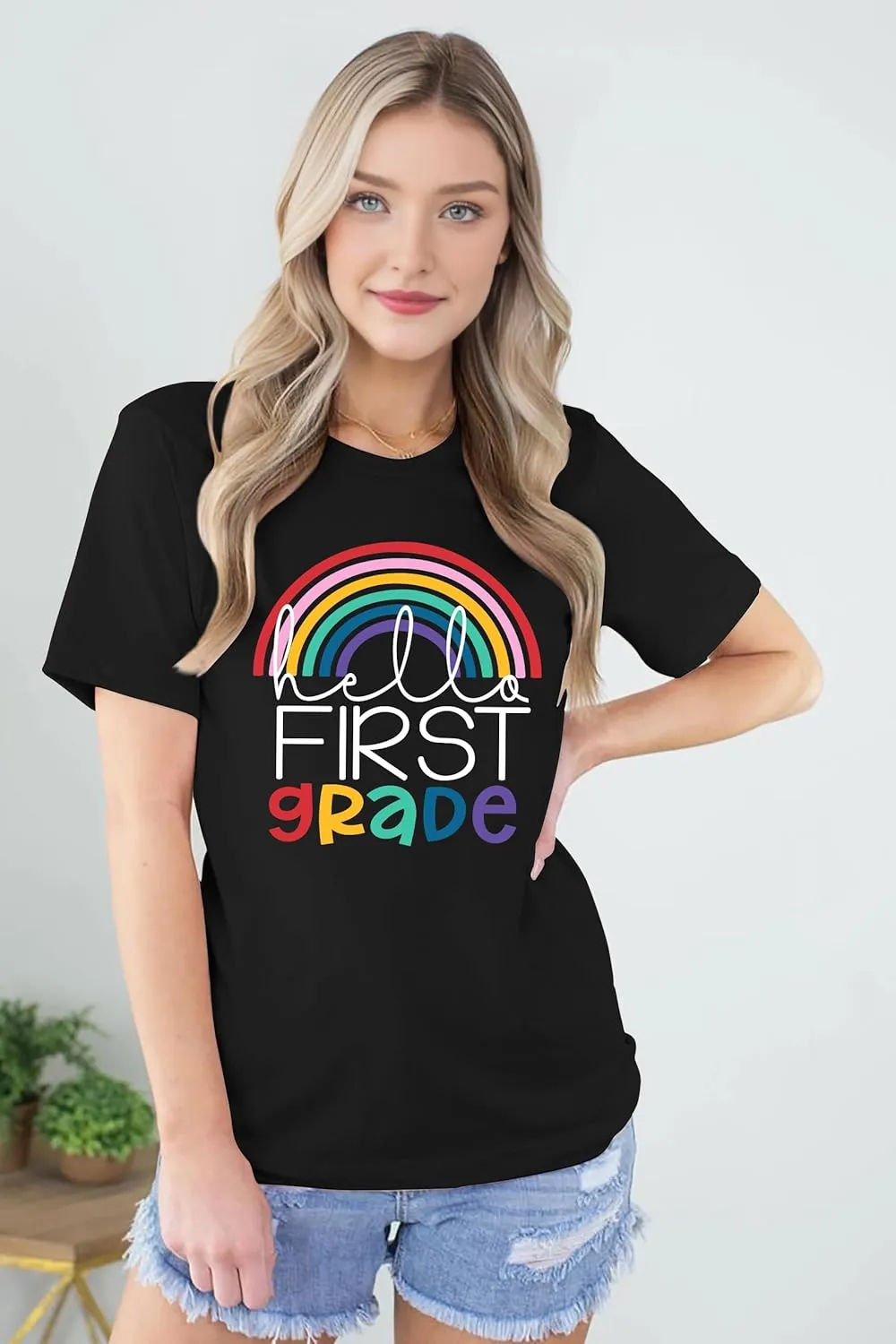 Teacher T Shirt for Women Funny Teaching Heart Graphic Tee Tops Teacher Day Gift Shirt Tops