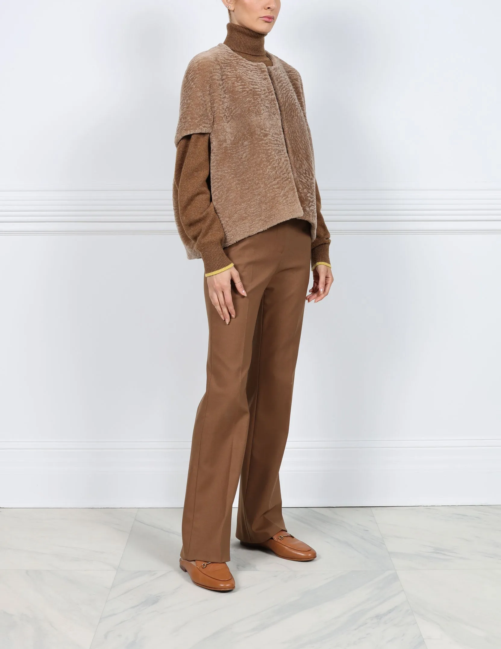 The Frannie Shearling Cocoon Vest