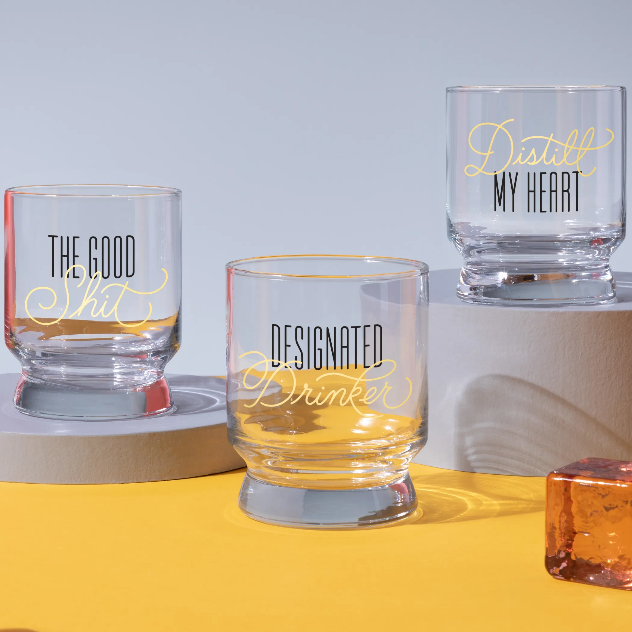 The Good Shit Lowball Glass