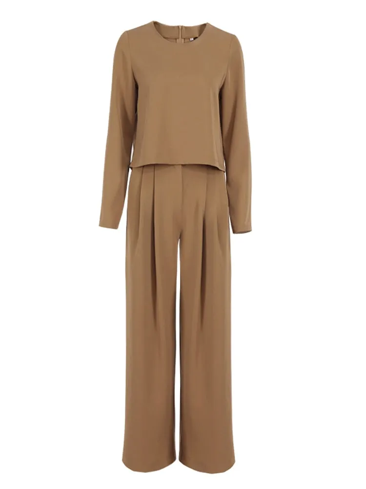 Wenkouban  Classic Wide Pants Floor-Length Pleated Loose Women Trousers Spring Wide Leg Pants Vintage Female Palazzo Pants 2022