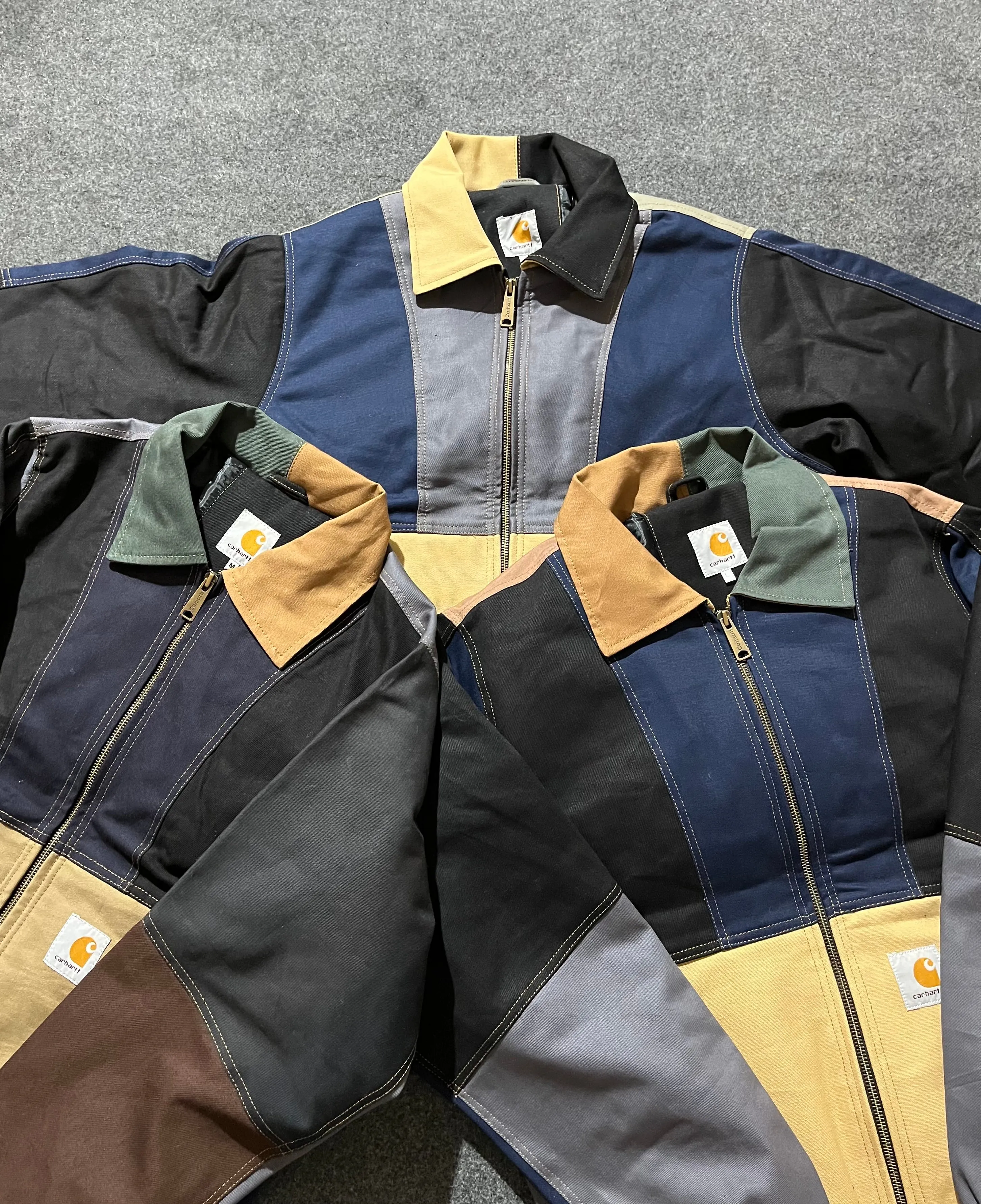 WINTER SALE! Vintage Carhartt Rework Style Patchwork Detroit Jackets - MOQ 25 pcs #3010