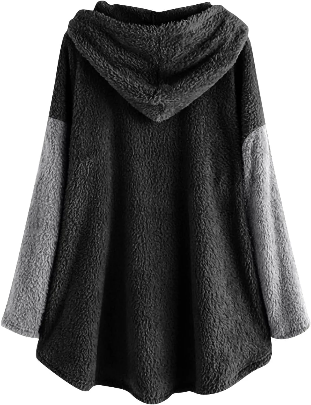 Women's Oversized Zip Up Sherpa Hoodie Fuzzy Fleece Jacket Cat Kitty Print Lightweight Faux Shearling A Line Teddy Coat